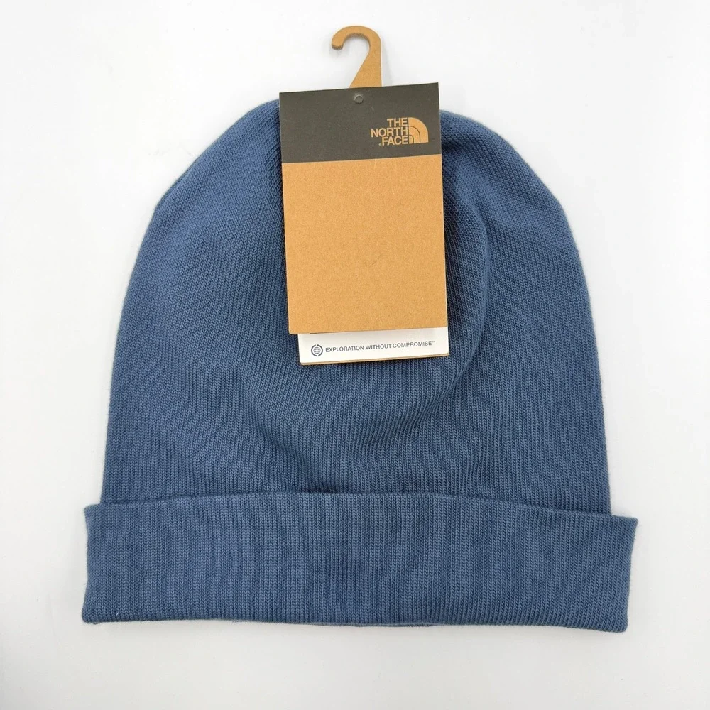 The North Face Dockworker Beanie Mens OS Shady Blue New Recycled Knit Hat